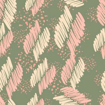 Hand drawn scrawl sketch pattern. Pencil strokes seamless texture. Scribble l 库存插图