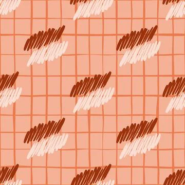 Hand drawn scrawl sketch pattern. Pencil strokes seamless texture. Scribble l Stock Illustration