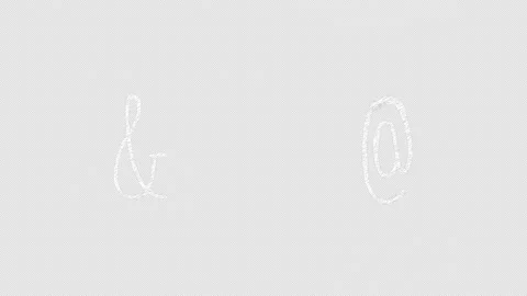 Hand-Drawn Scribble Alphabet Signs Pack 스톡 동영상 194486358
