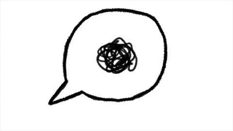 Hand drawn scribble animation. 4k footage Video stock 296402535