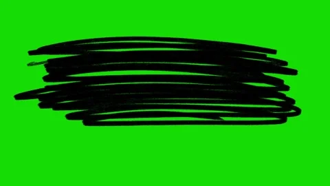 Hand Drawn Scribble Animation Green Screen– Doodle Stroke FX Vídeo Stock 316958402
