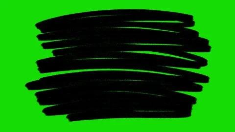 Hand Drawn Scribble Animation Green Screen– Doodle Stroke FX Stock Footage 316958409