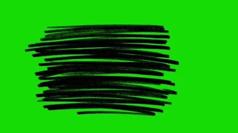 Hand Drawn Scribble Animation Green Screen– Doodle Stroke FX 動画素材 316958449