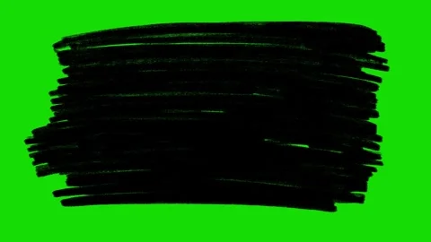 Hand Drawn Scribble Animation Green Screen– Doodle Stroke FX Stock Footage 316958560