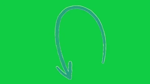 Hand Drawn Scribble Arrows Pack in Green Screen 스톡 동영상 245144078