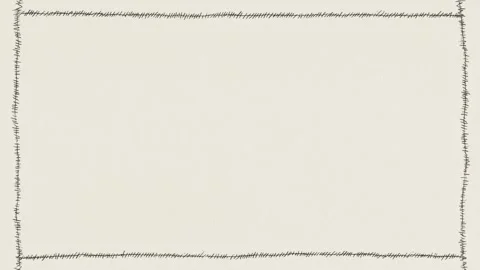 Hand drawn scribble border frame with empty center for text overlay seamles.. Stock Footage 342041125