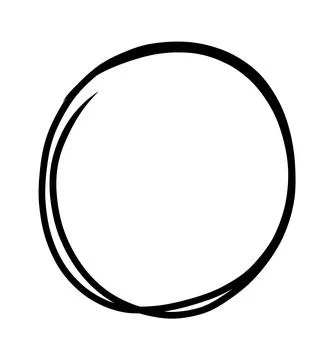 Hand drawn scribble circles set. Doodle circular logo design elements. Pencil or 스톡 일러스트