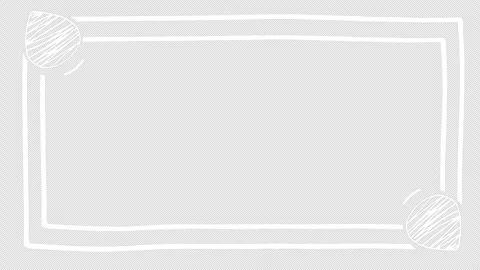 Hand Drawn Scribble Doodle Frame Animation Overlay with Green Screen Stock Footage 309815315