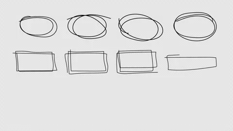 Hand Drawn Scribble Doodle Frames Animation Video stock 303303808