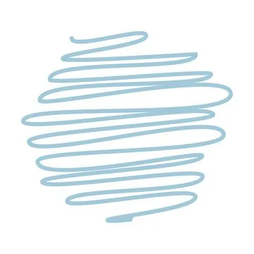 Hand drawn scribble doodle sketch element pencil art design outline stroke Stock Illustration