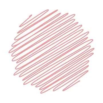 Hand drawn scribble doodle sketch element pencil art design outline stroke Stock Illustration