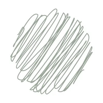 Hand drawn scribble doodle sketch element pencil art design outline stroke Stock Illustration