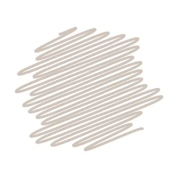 Hand drawn scribble doodle sketch element pencil art design outline stroke Illustrazione stock