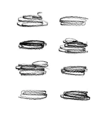 Hand Drawn Scribble Elements Stock Illustration