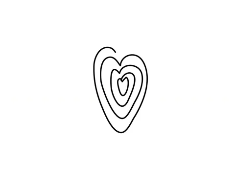 Hand Drawn Scribble Heart, logo design element. Motion graphic video available Stock Footage 170335624