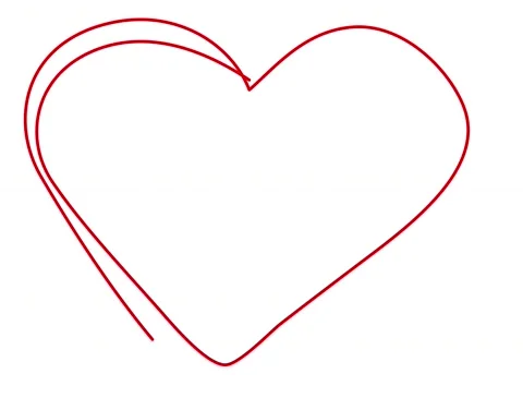 Hand Drawn Scribble Heart, logo design element. Motion graphic video available Stock Footage 170335768
