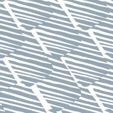 Hand drawn scribble seamless pattern. Abstract geometric striped shapes textu Stock Illustration