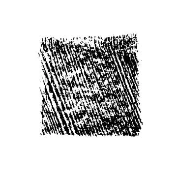Hand drawn scribble square vector black element. Stock Illustration