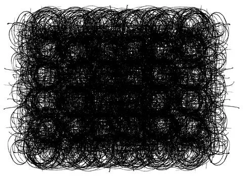Hand drawn scribble symbols 01 Illustrazione stock
