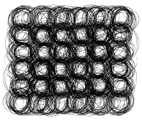 Hand drawn scribble symbols 04 Illustrazione stock
