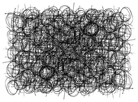 Hand drawn scribble symbols 05 Illustrazione stock