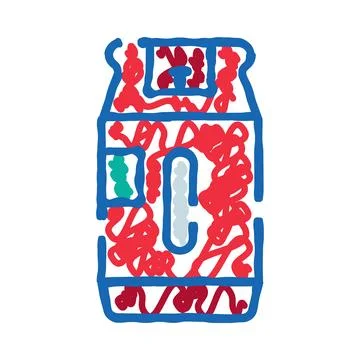 Hand drawn scribbled house icon concept doodle Stock Illustration