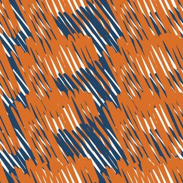 Hand drawn scribbles seamless pattern. Abstract pencil strokes line endless w Stock Illustration