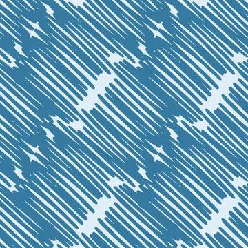 Hand drawn scribbles seamless pattern. Abstract pencil strokes line endless w Illustrazione stock