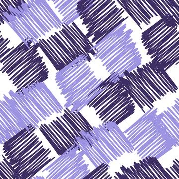 Hand drawn scribbles seamless pattern. Abstract pencil strokes line endless w Stock Illustration