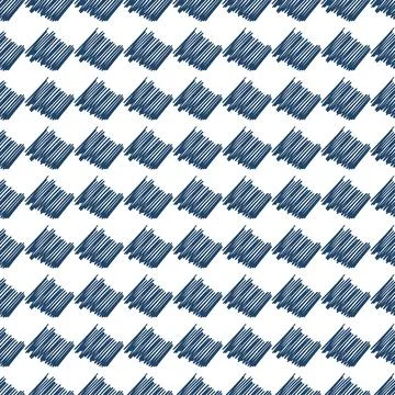 Hand drawn scribbles seamless pattern. Abstract pencil strokes line endless w Stock Illustration