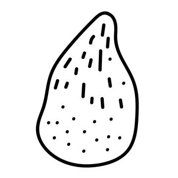 Hand-drawn sea shell outline in clean black and white vector format. Ideal .. Stock Illustration