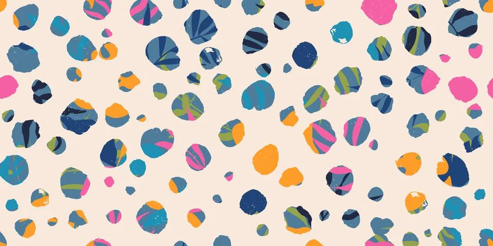 Hand drawn seamless abstract pattern.Minimalist fashion template for your design Illustrazione stock
