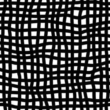 Hand drawn seamless checkered pattern Stock-Illustration