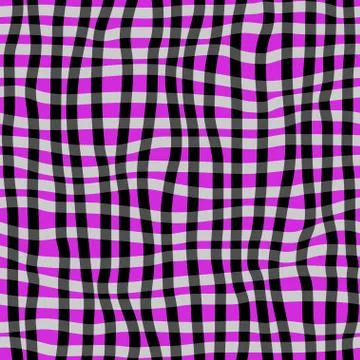 Hand drawn seamless checkered pattern Stock Illustration