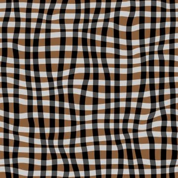 Hand drawn seamless checkered pattern Stock Illustration