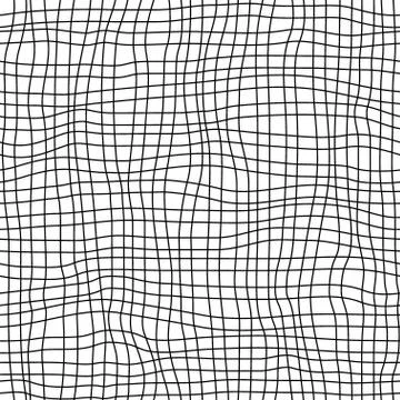 Hand drawn seamless checkered pattern Stock Illustration