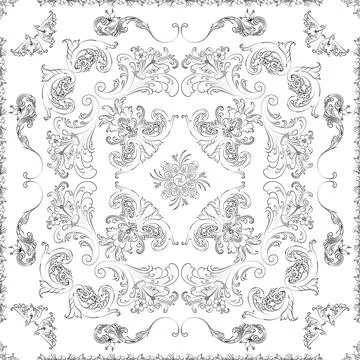 Hand drawn seamless floral pattern on a white background vector textile template イラスト素材