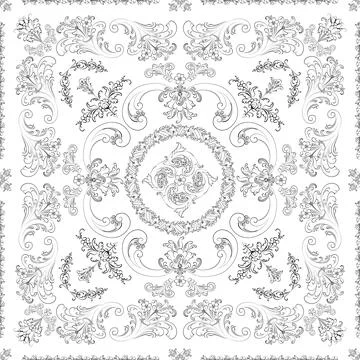 Hand drawn seamless floral pattern on a white background vector textile template Stock Illustration