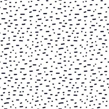 Hand drawn seamless indigo irregular dotted line texture Stock Illustration