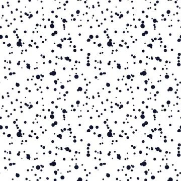Hand drawn seamless indigo irregular random dot and spot texture Stock Illustration