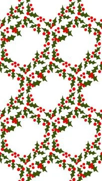 Hand drawn seamless pattern with Christmas winter elements in red green pink Illustrazione stock