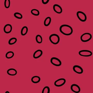 Hand drawn seamless pattern of color 2023 magenta abstract geometric background Stock Illustration
