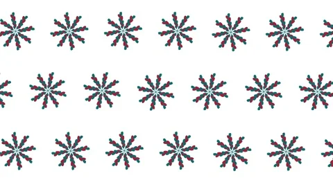 Hand drawn seamless pattern with cute doodles snowflakes Stock Footage 161451747