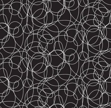 Hand drawn seamless pattern 库存插图