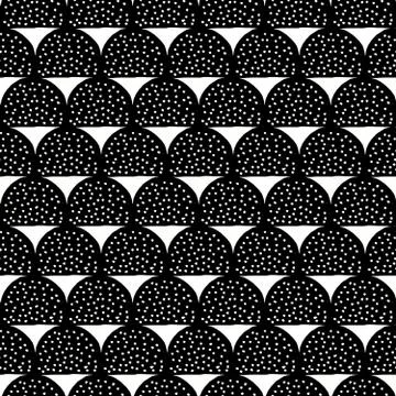 Hand Drawn Seamless Pattern Illustrazione stock