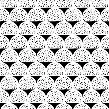 Hand Drawn Seamless Pattern Illustrazione stock