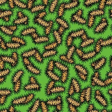 Hand drawn seamless pattern Stock Illustration