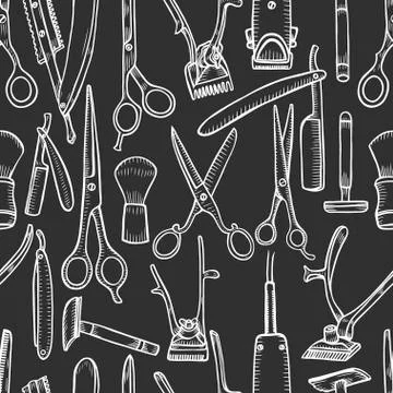 Hand drawn Seamless pattern 스톡 일러스트