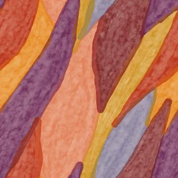 Hand drawn seamless pattern with leaves. Stock Illustration