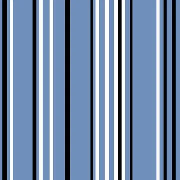 Hand drawn seamless pattern of navy blue white black abstract stripes. Trendy Stock Illustration